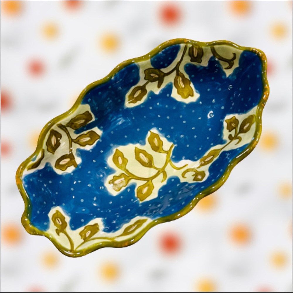 Tracy Porter, the Papillon Collection, Hand Painted Candy Dish